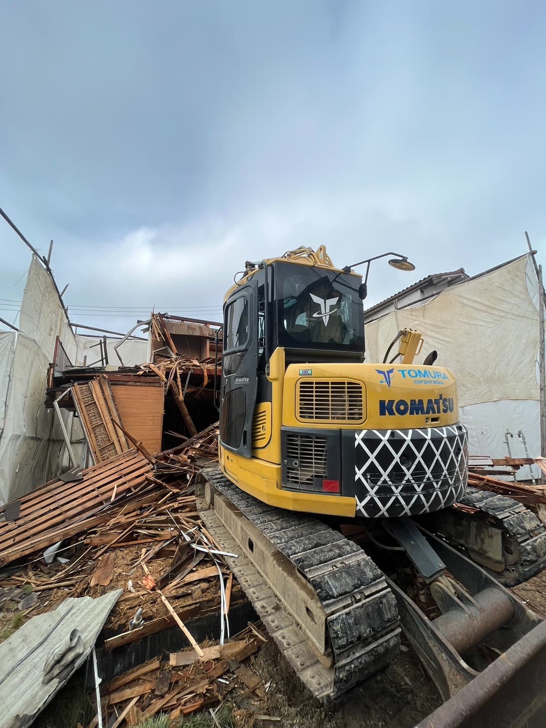 倉敷市木造家屋解体工事の画像